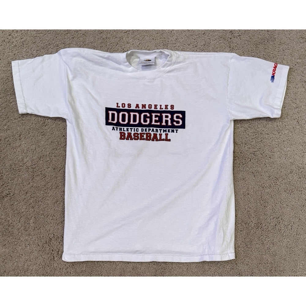 Vintage Logos Unltd Los Angeles Dodgers Baseball T-Shirt OSFA Made in Israel MLB